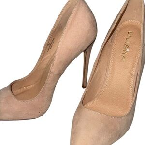 Liliana Tan Suede High Heels